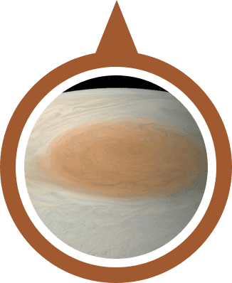 Geological picture of planet Jupiter